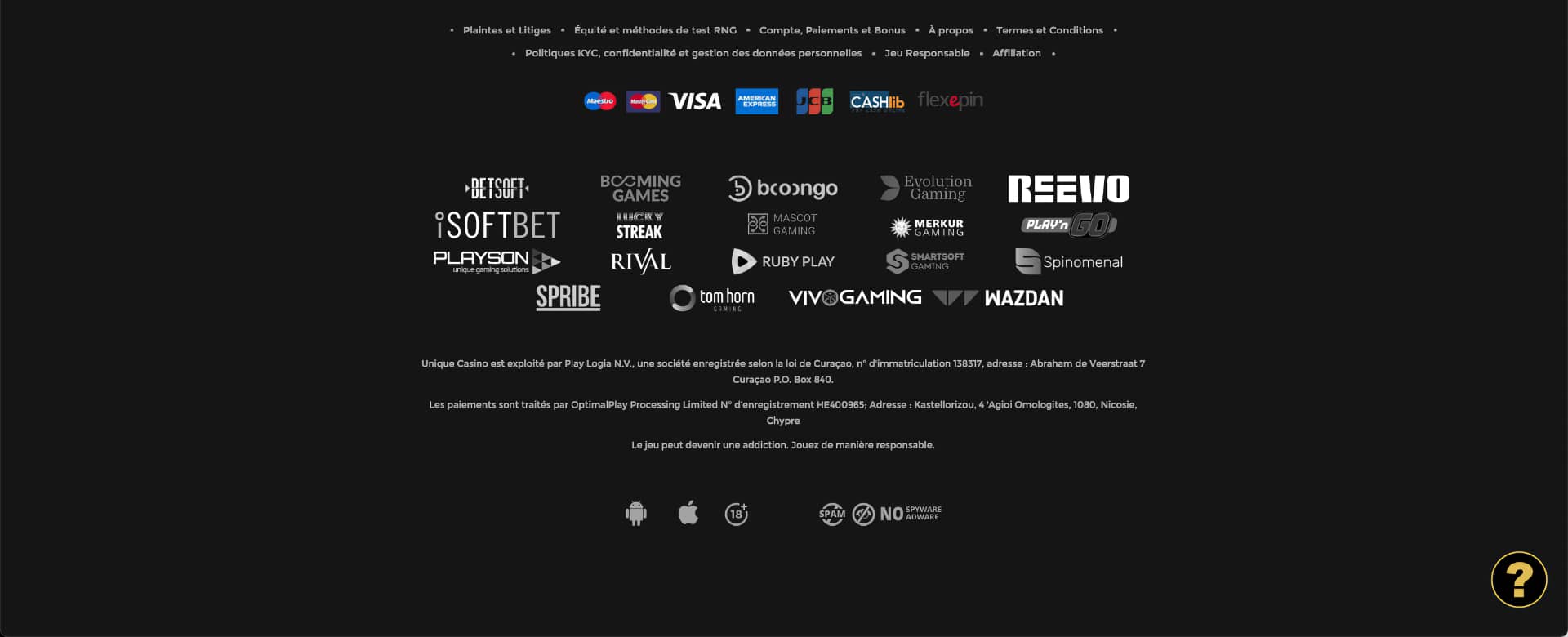 les bonus et promotions